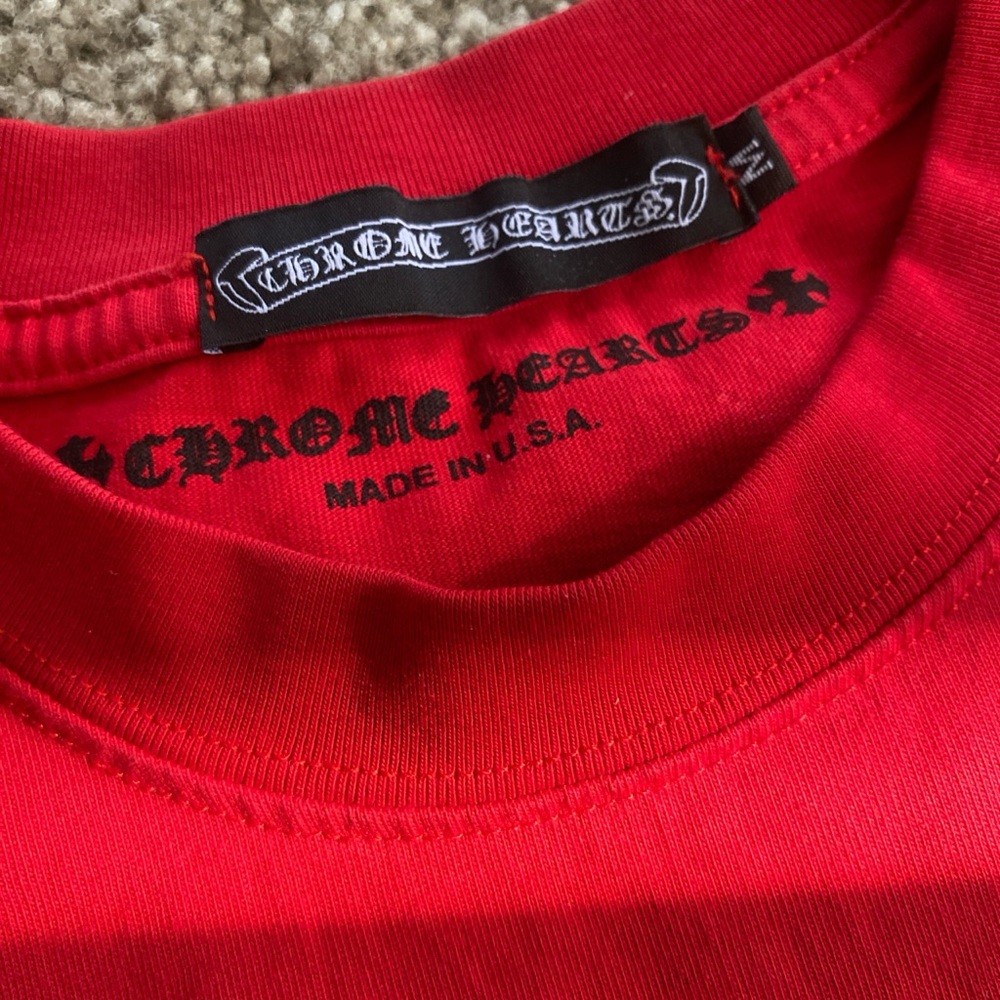 Chrome Hearts Vibrant Red Short Sleeve Tee - Picture 3 of 4